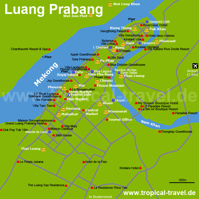 Luang Prabang Karte